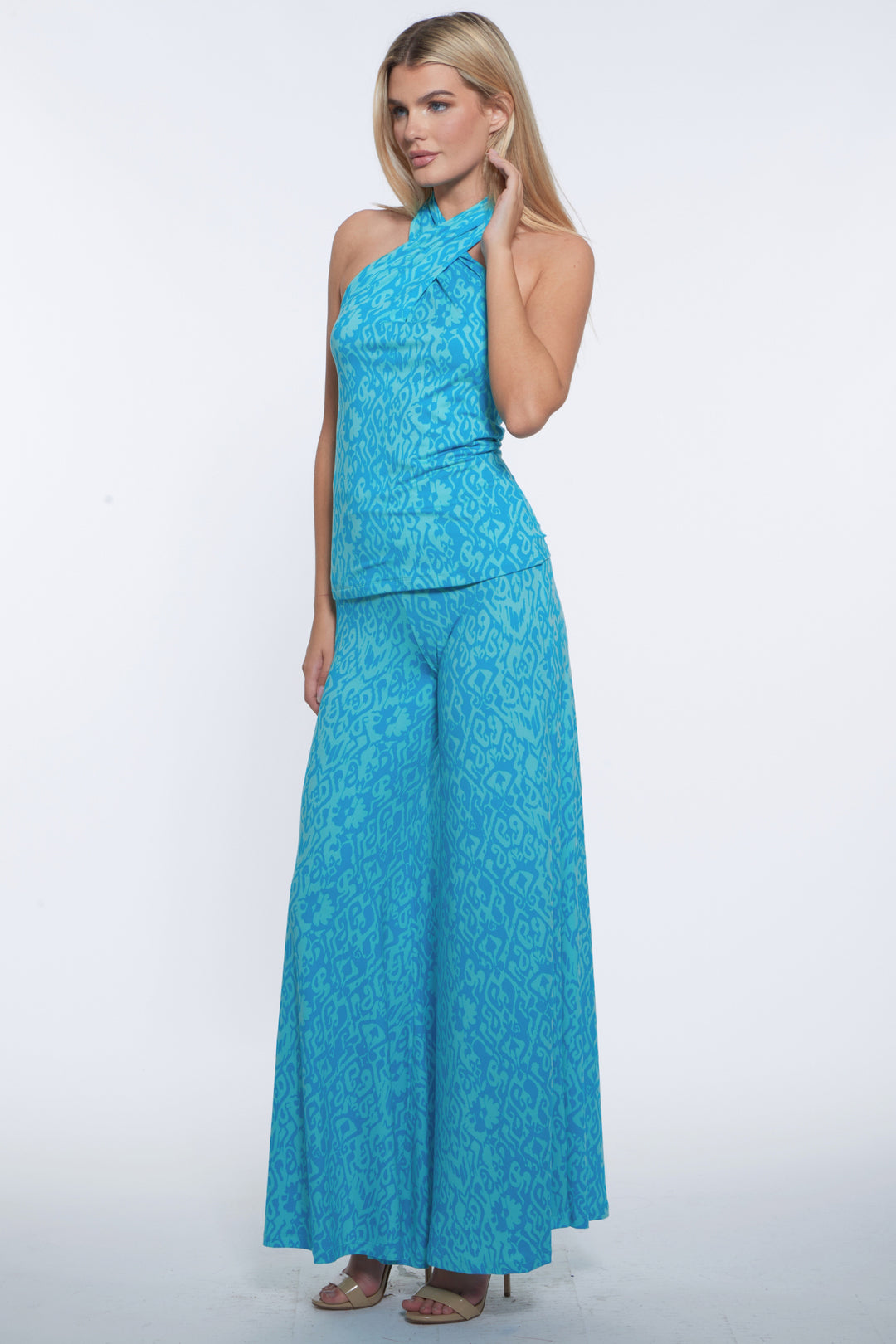 Dori Crisscross Luxe Halter Top