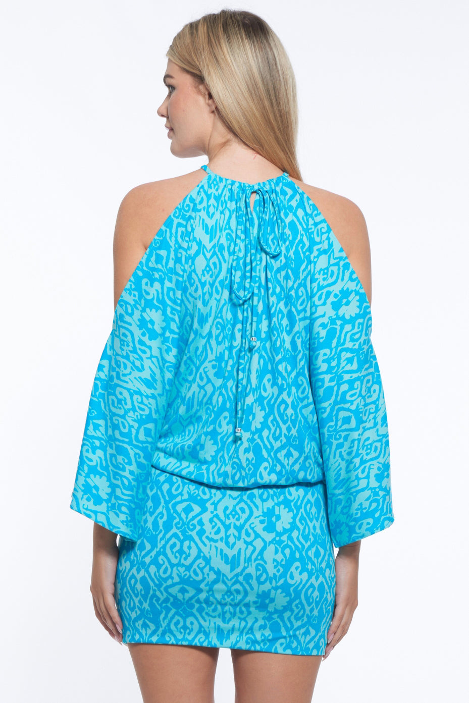 Decor Halter Luxe Print Mini Dress