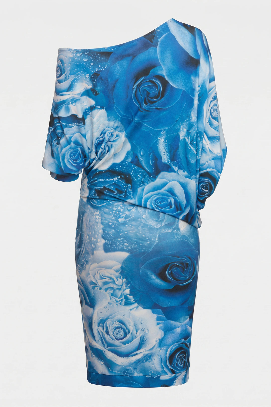 Mirtha Dress Porto Print back view garment structure and fitted silhouette
