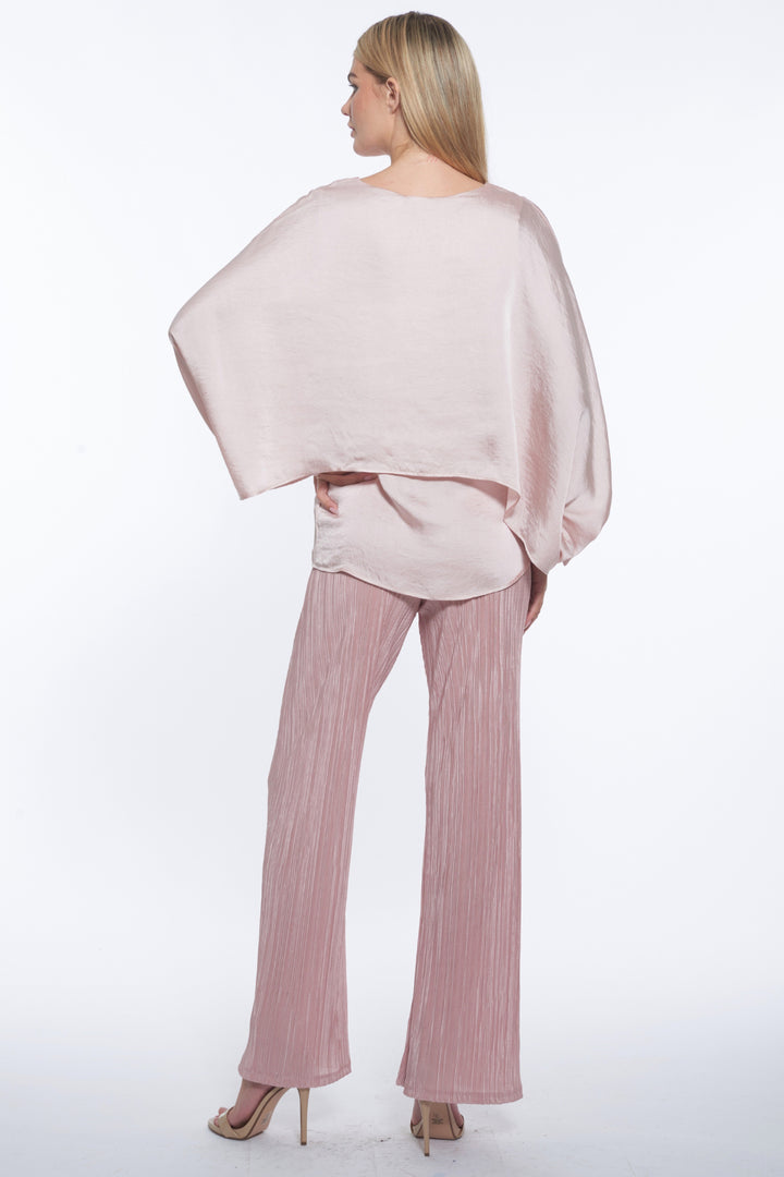 Cape V-Neck Luxury Blouse