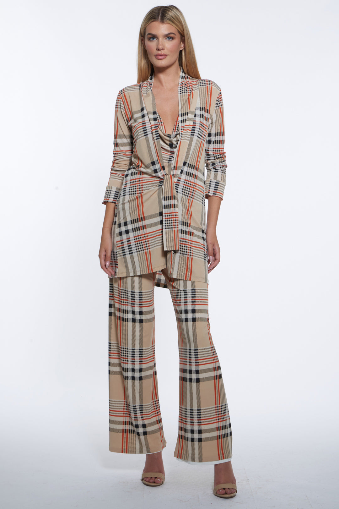 Tress Longline Story Plaid Jacket