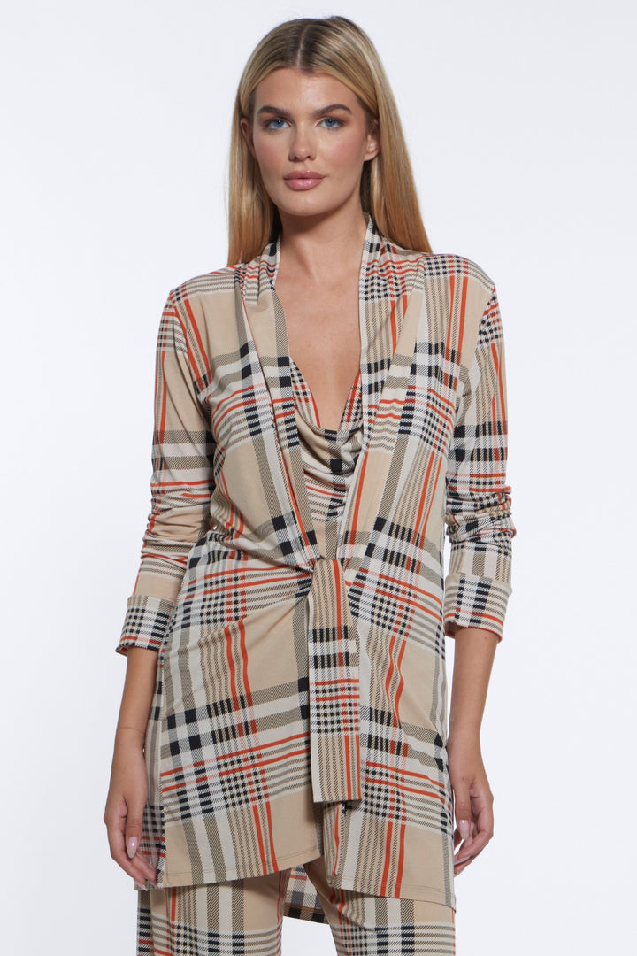 Tress Longline Story Plaid Jacket