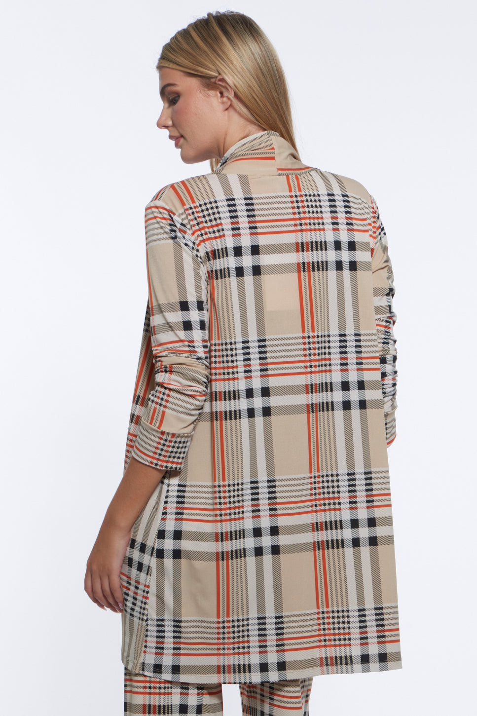 Tress Longline Story Plaid Jacket