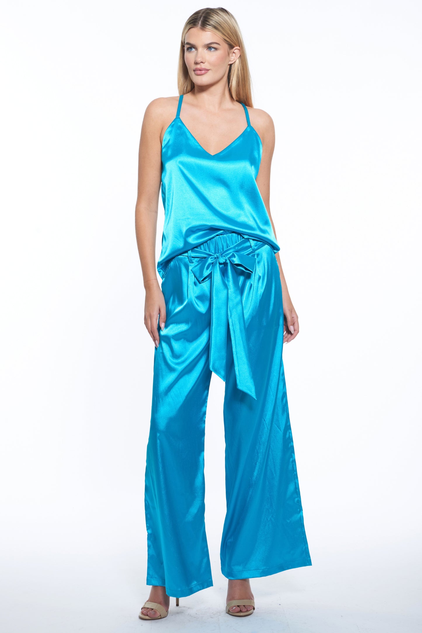 Tess Chic Halter Satin Top