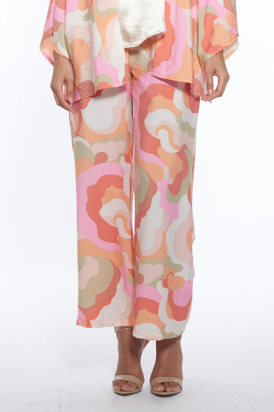 Unisa Luxe Print Wide Leg Pants