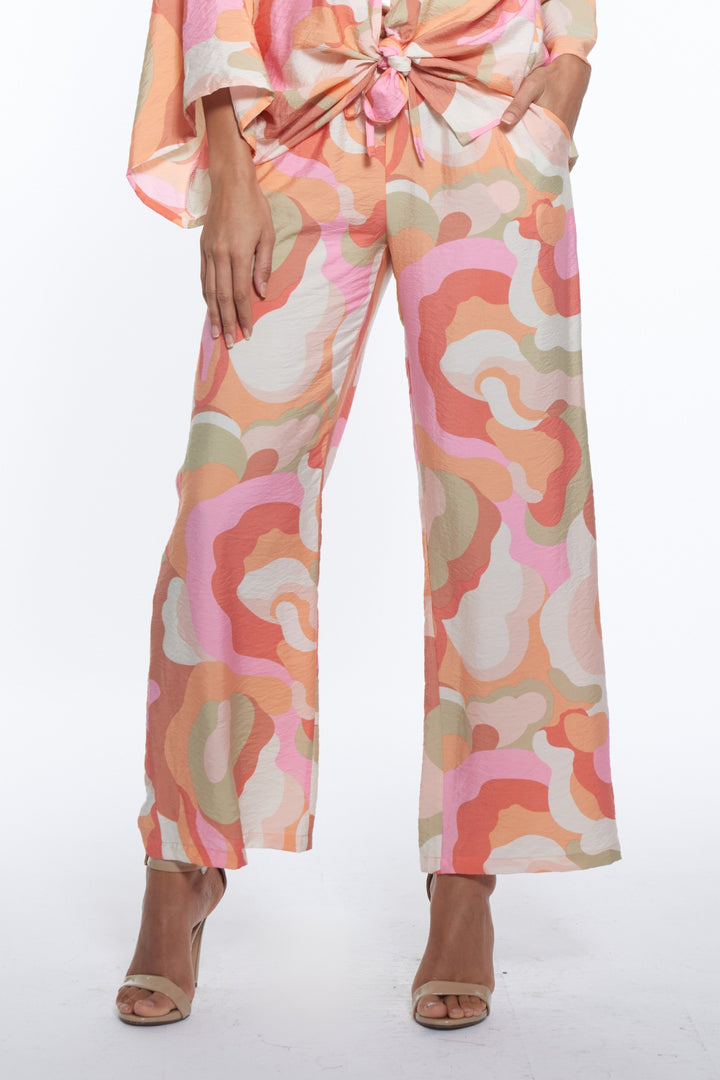 Unisa Luxe Print Wide Leg Pants