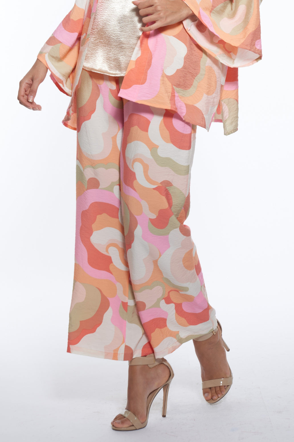 Unisa Luxe Print Wide Leg Pants