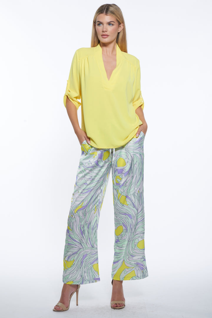 Unisa Luxe Print Wide Leg Pants
