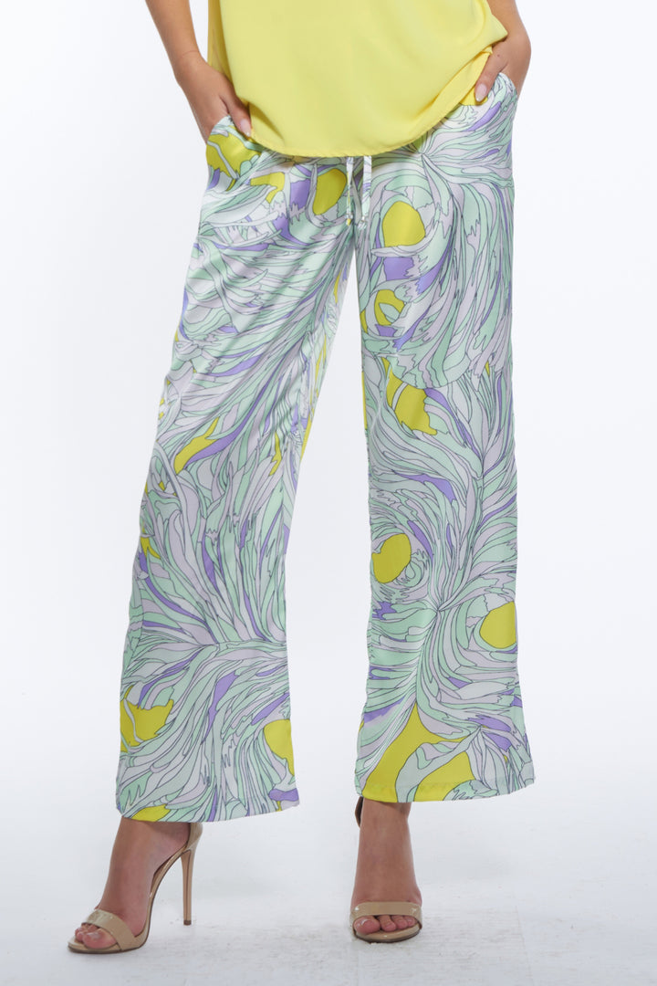 Unisa Luxe Print Wide Leg Pants