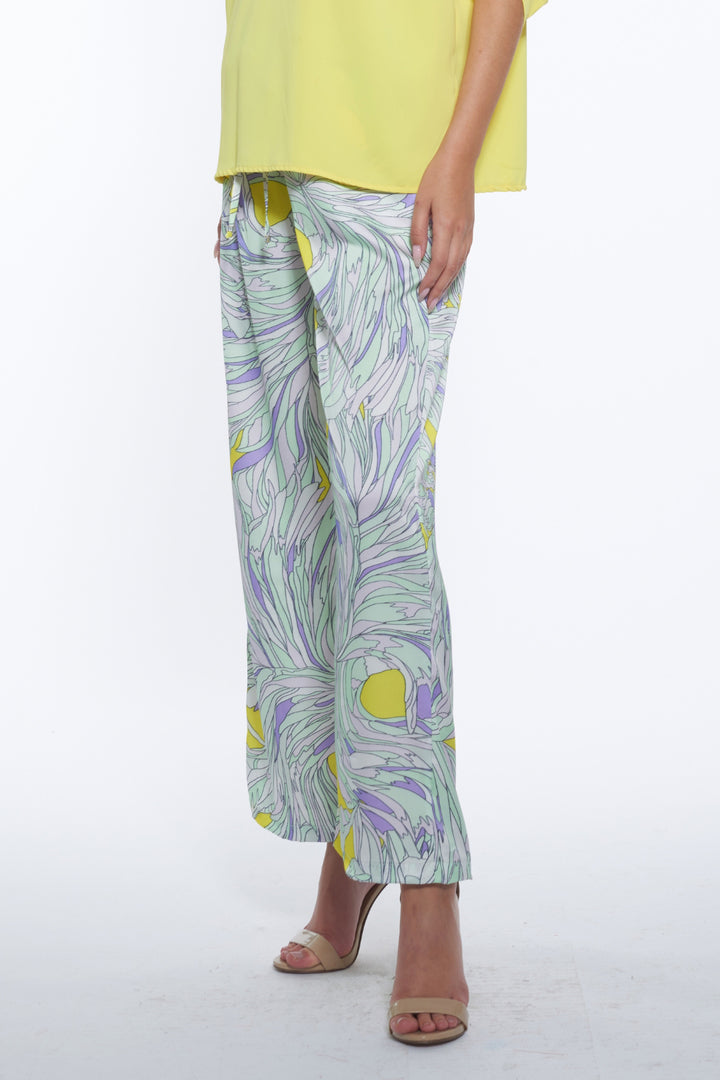 Unisa Luxe Print Wide Leg Pants