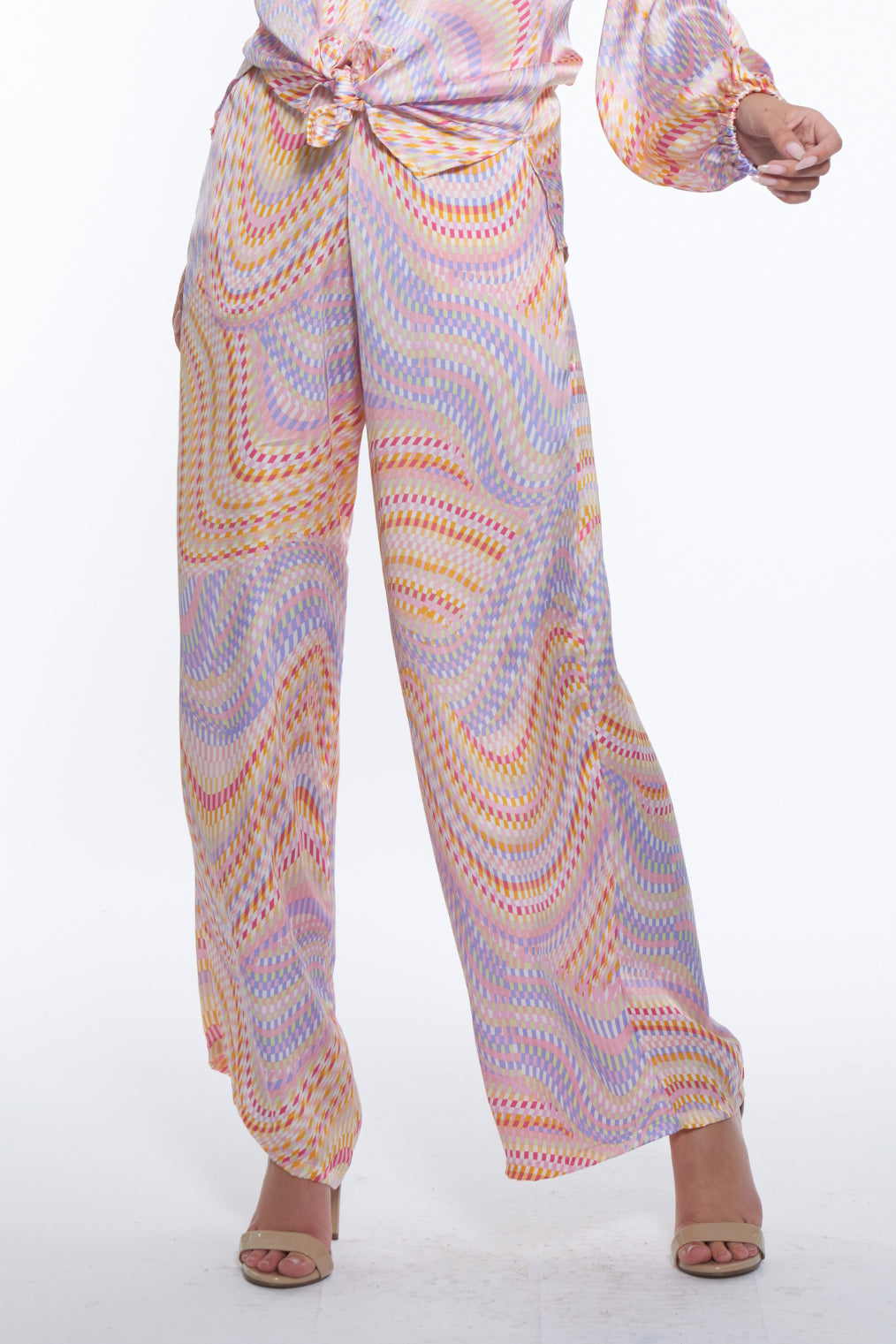 Unisa Luxe Print Wide Leg Pants