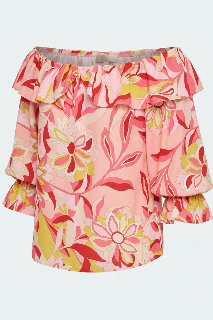 Pier Top Ventura Print off-the-shoulder front Ghost Image