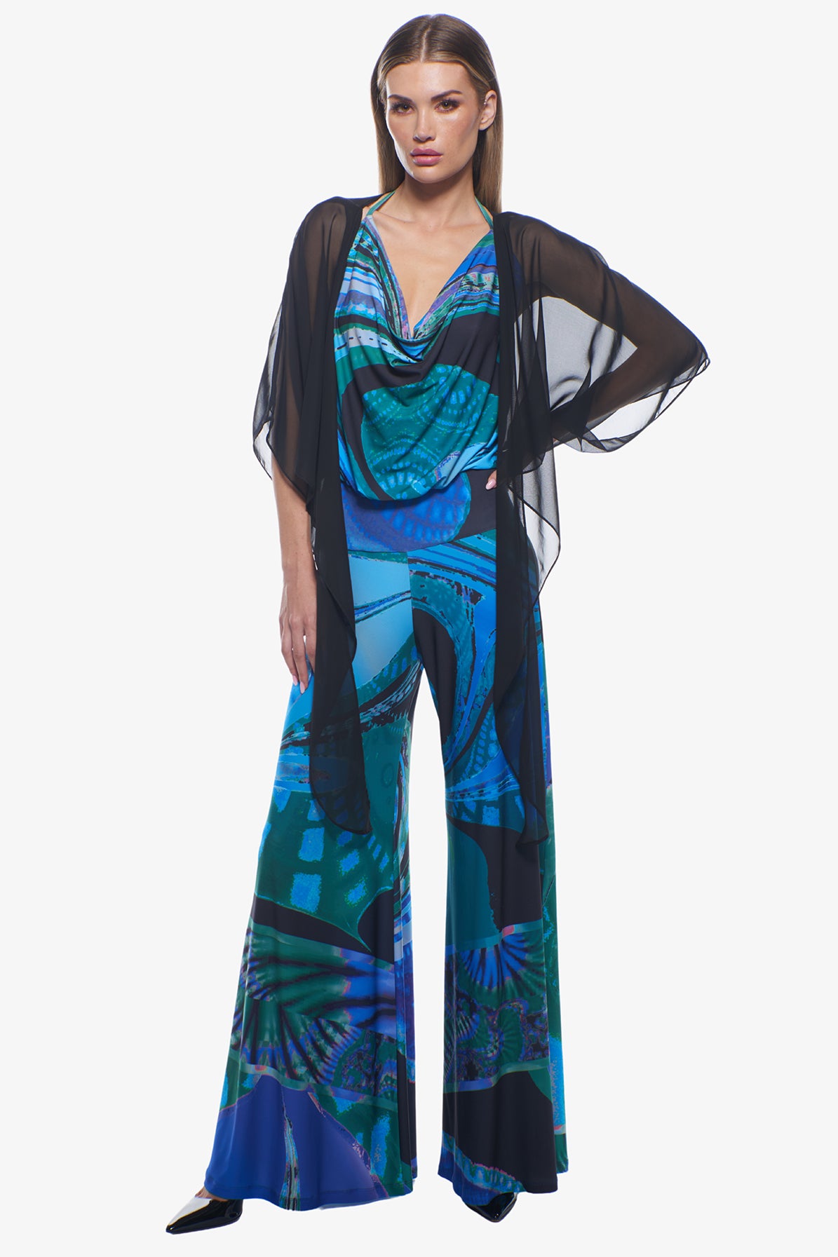 Sheer Black Bolero Wrap