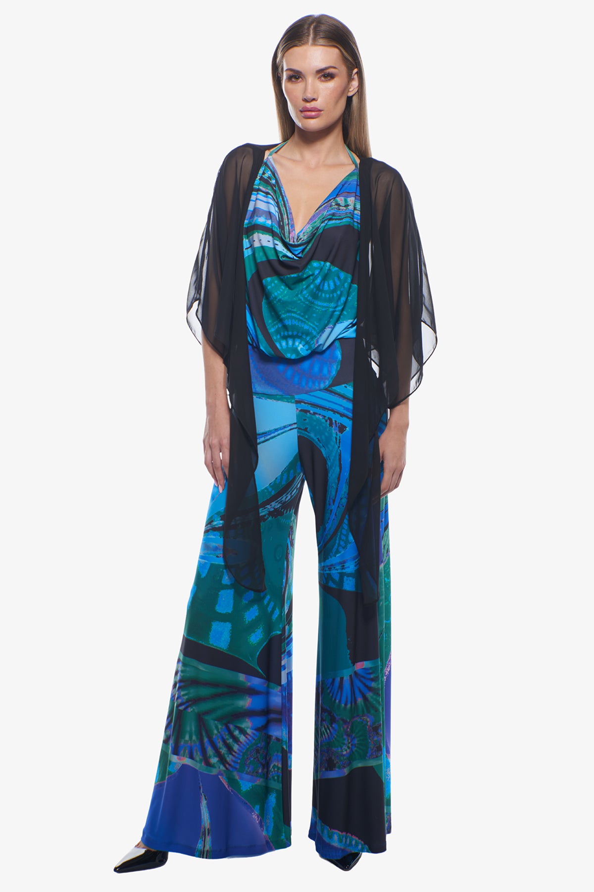 Sheer Black Bolero Wrap