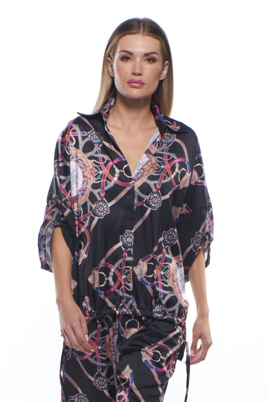 Suan Flowing Collared Top