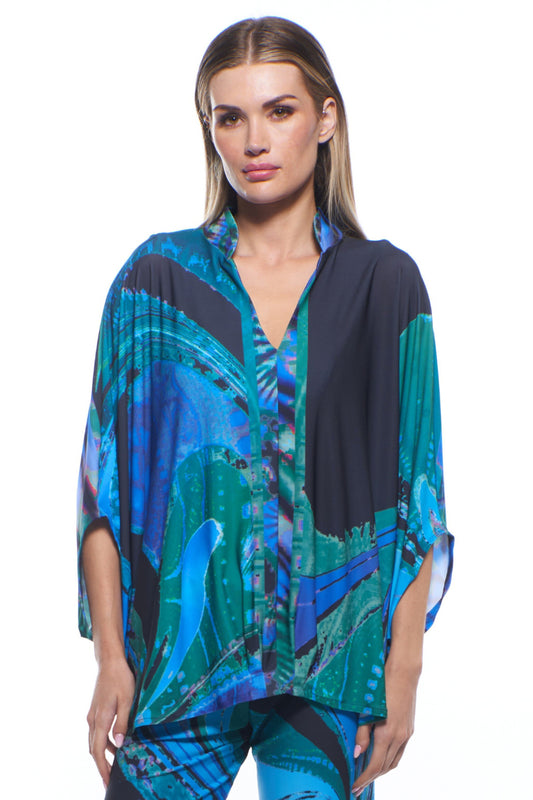 Daria Flowing Button-Down Top