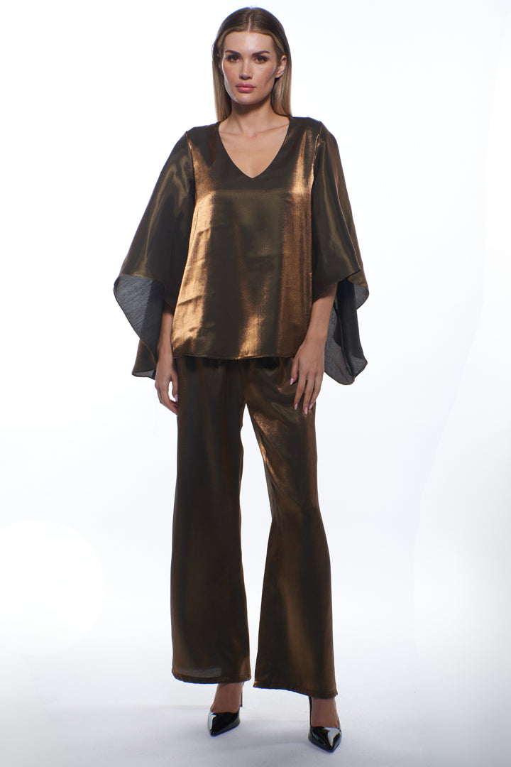 Poli V-Neck Luxury Satin Top