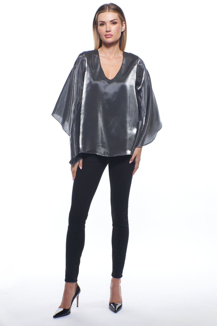 Poli V-Neck Luxury Satin Top