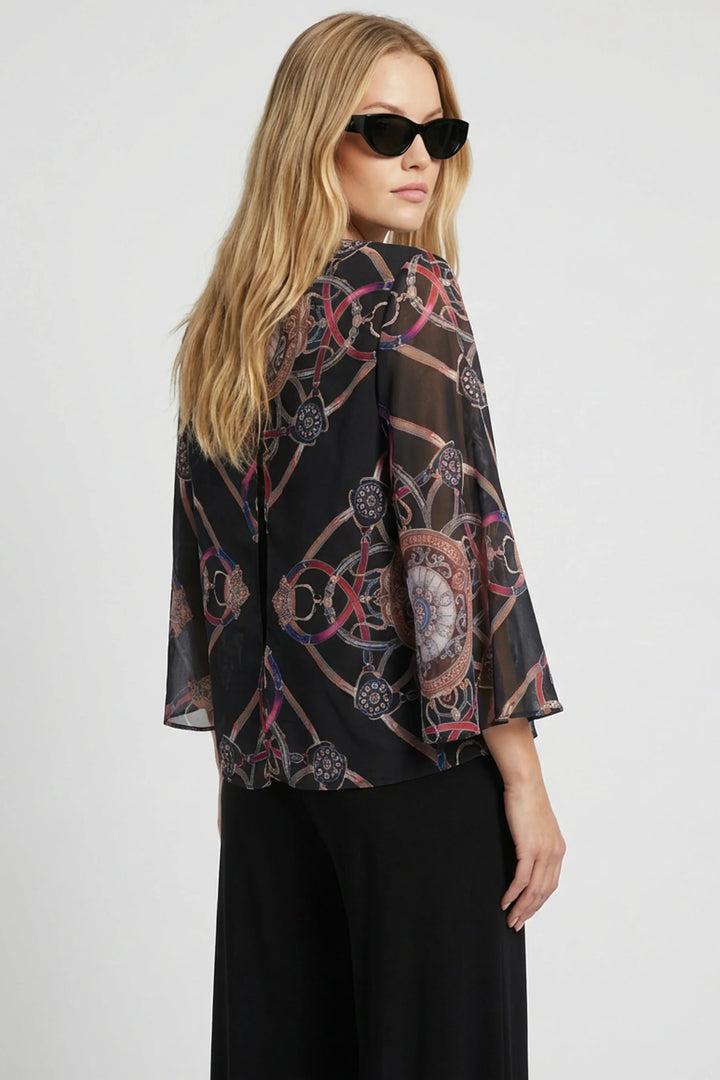 Princess Chiffon Top Wide Leg Jumpsuit