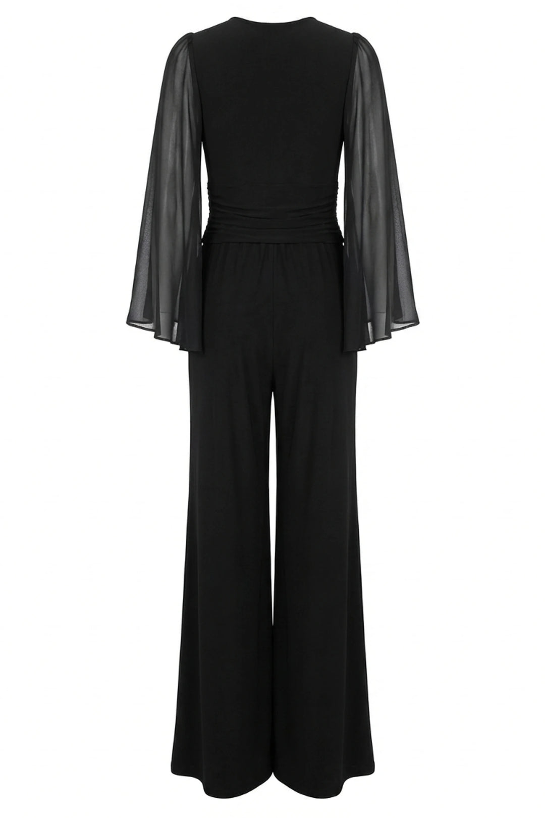 Shanna Long-Sleeve Wide Leg Jumpsuit