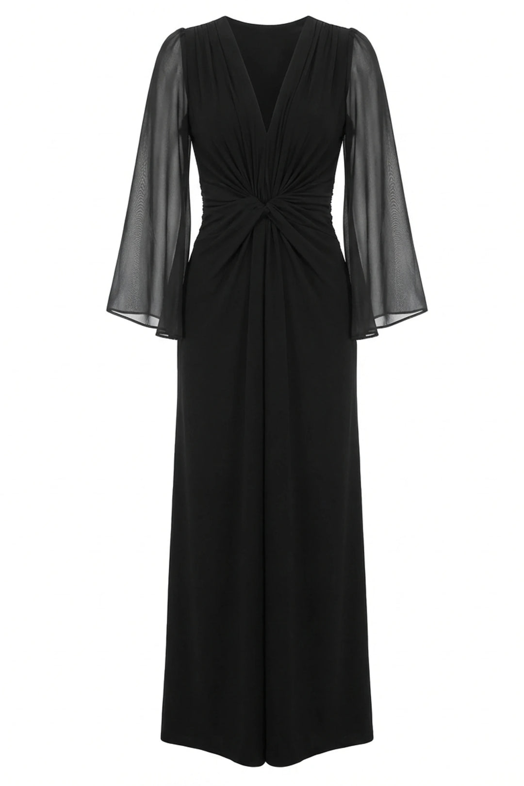 Shanna Long-Sleeve Wide Leg Jumpsuit