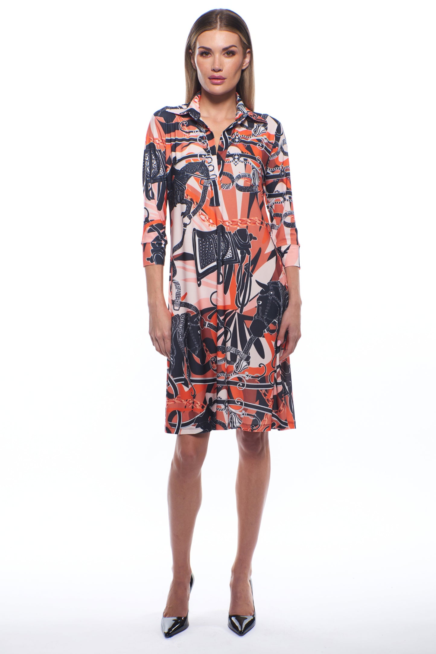 Chloe Soft Collar Mini Dress