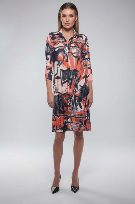 Chloe Soft Collar Mini Dress