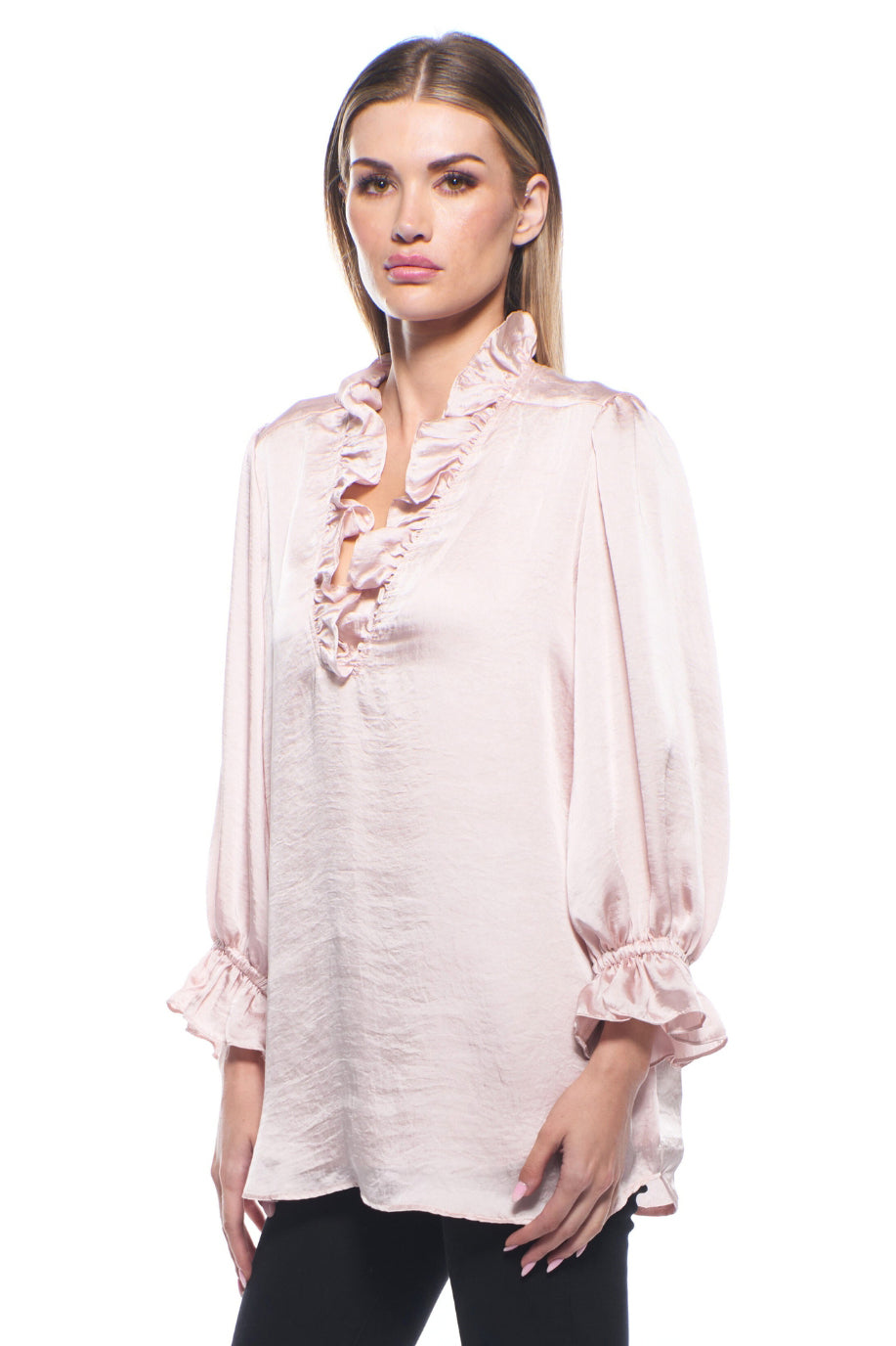 Unica Ruffle V-Neck Top