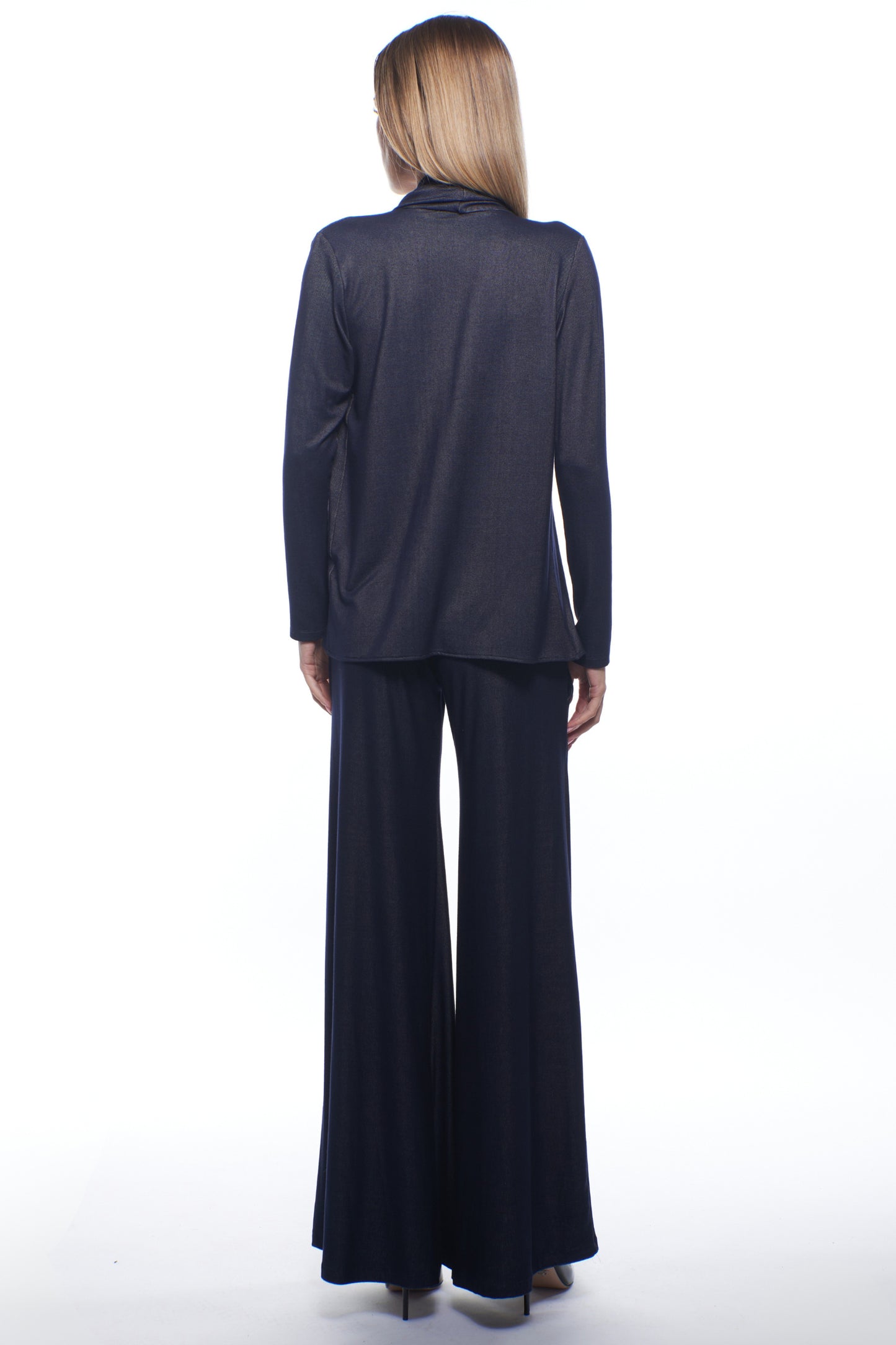 Bina Open-Front Drape Jacket