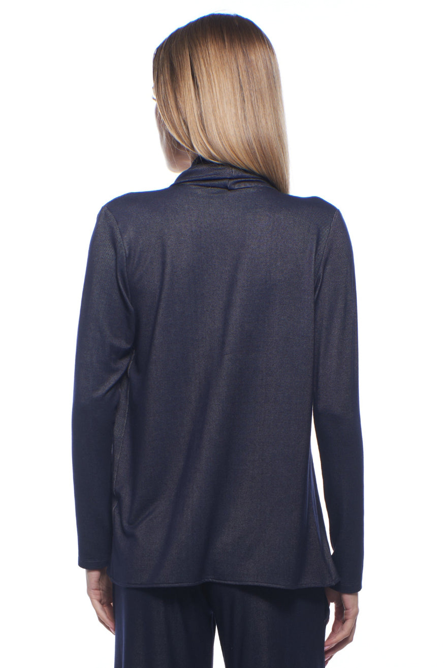 Bina Open-Front Drape Jacket