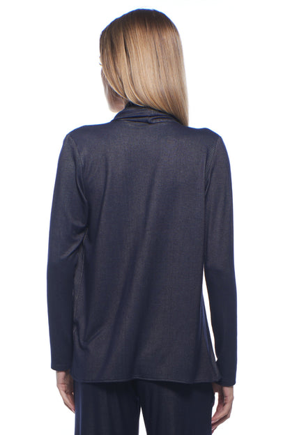 Bina Open-Front Drape Jacket