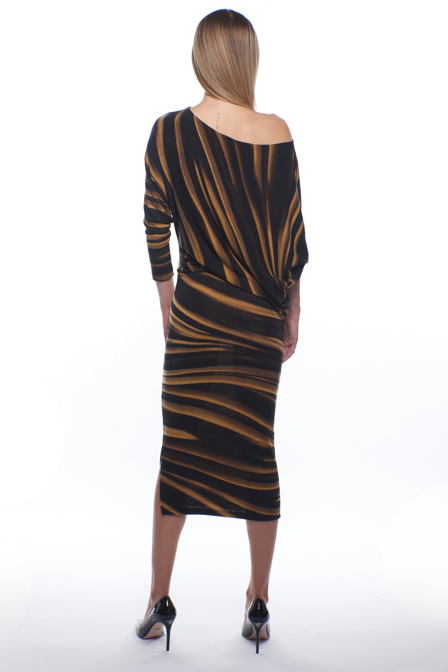Mina Asymmetrical Midi Dress