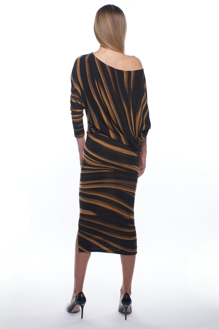 Mina Asymmetrical Midi Dress