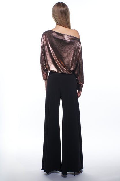 Super Luxe Mixed Media Jumpsuit