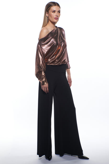 Super Luxe Mixed Media Jumpsuit