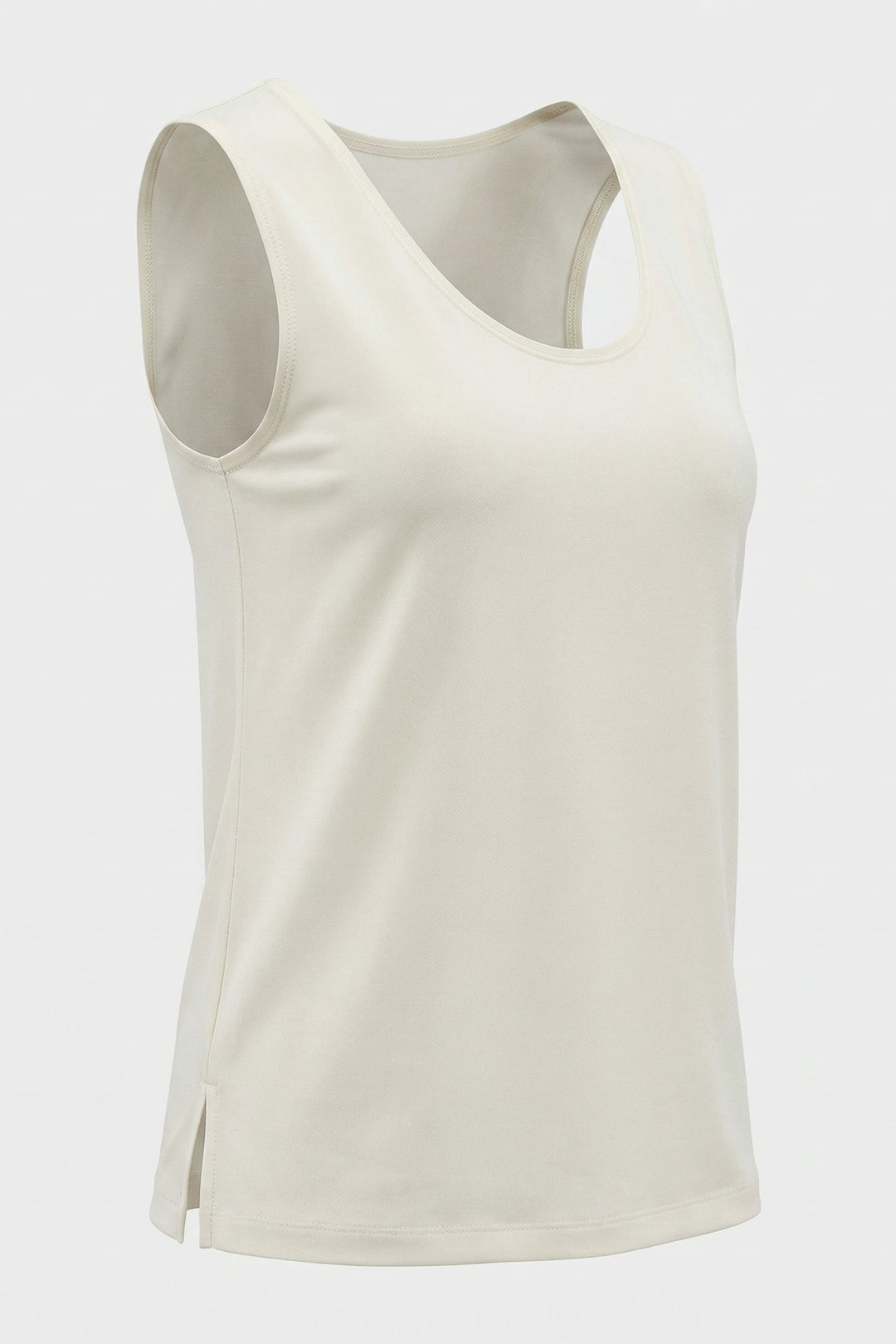 Ara Top Ivory side view silhouette and drape