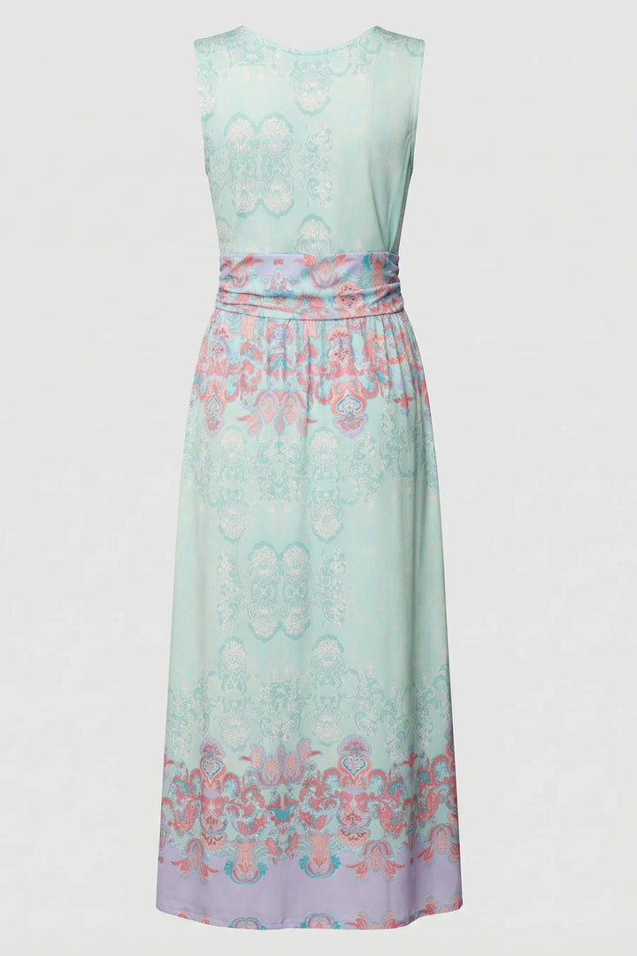 Gia V Neck Sleeveless Midi Dress