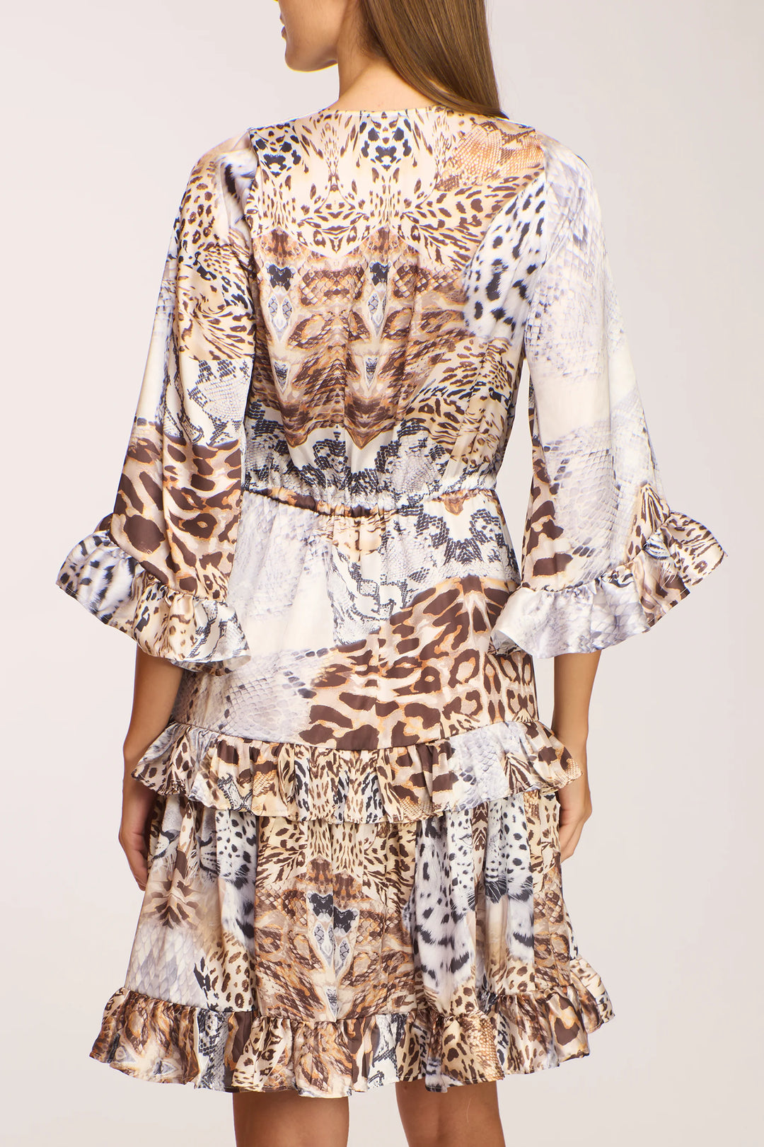 Nina Tiered V Neck Dress