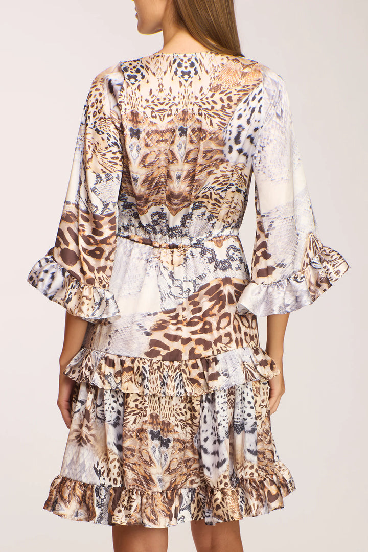 Nina Tiered V Neck Dress