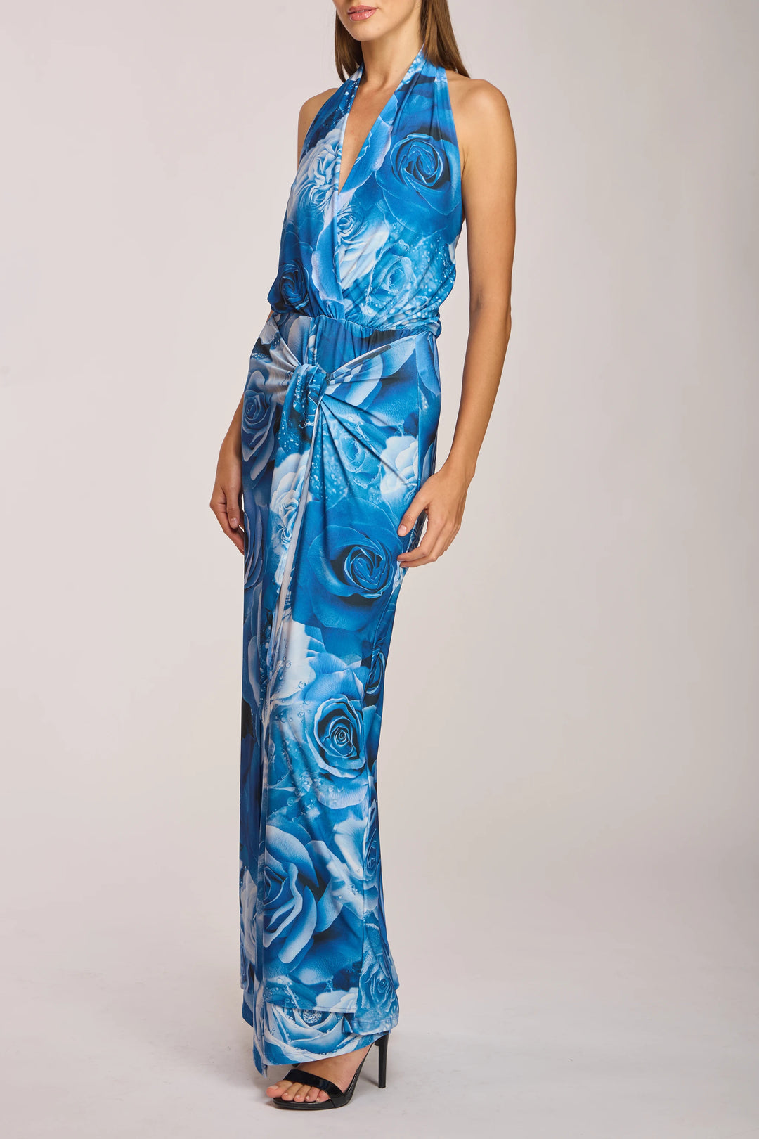 Stroll Halter Maxi Dress