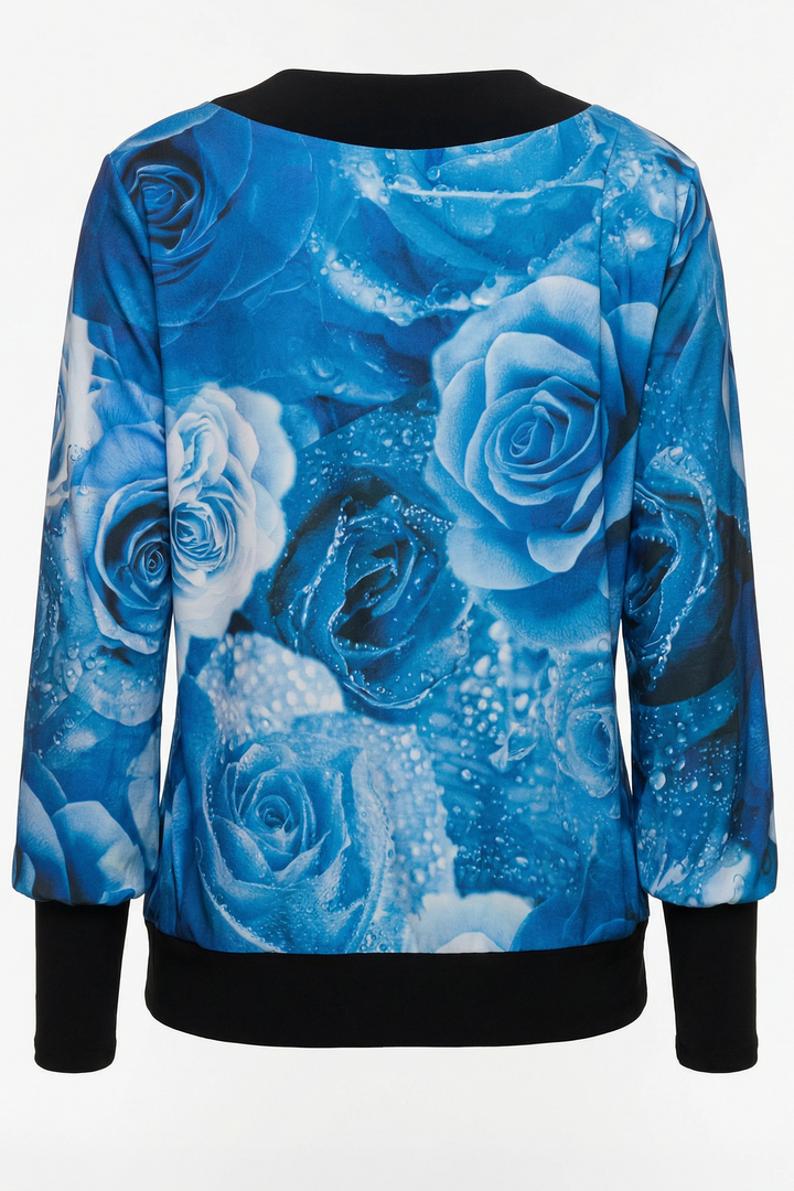 Adi Jacket Porto Print back view garment structure and relaxed fit