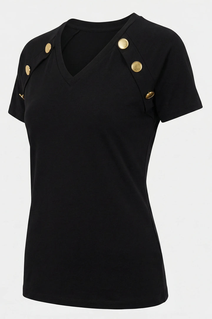 Tere Top fabric detail with smooth stretch knit texture ghost image view