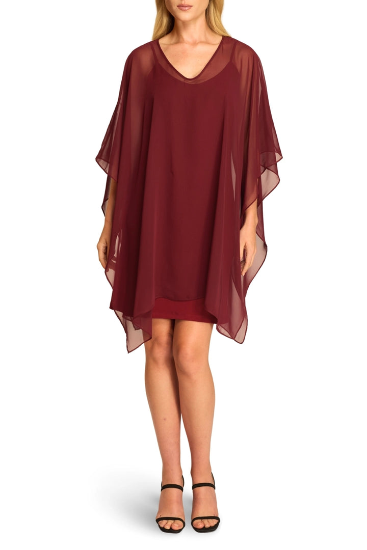Iris Chiffon Cocktail Mini Dress