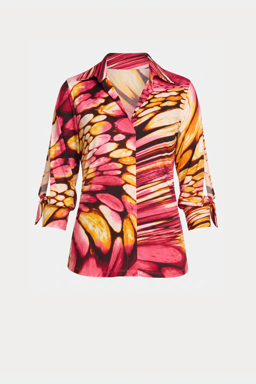 Fiji Split-Sleeve Collared Top