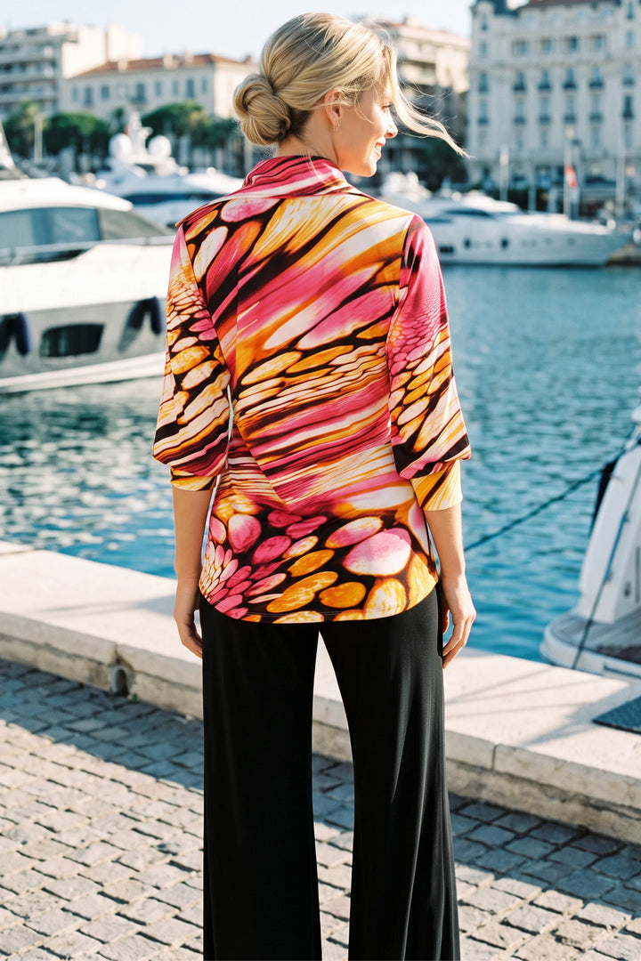 Fiji Split-Sleeve Collared Top