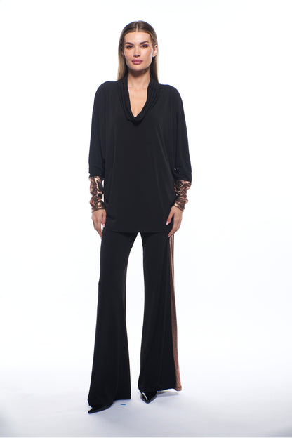 Nora Pant - Black/Gold