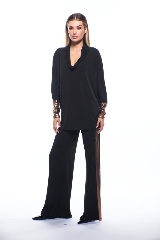 Nora Pant - Black/Gold