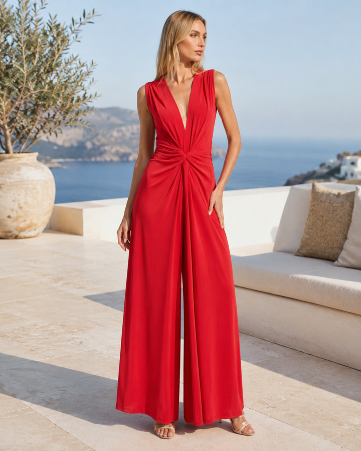 Amber Sleeveless Wide Leg Jumpsuit