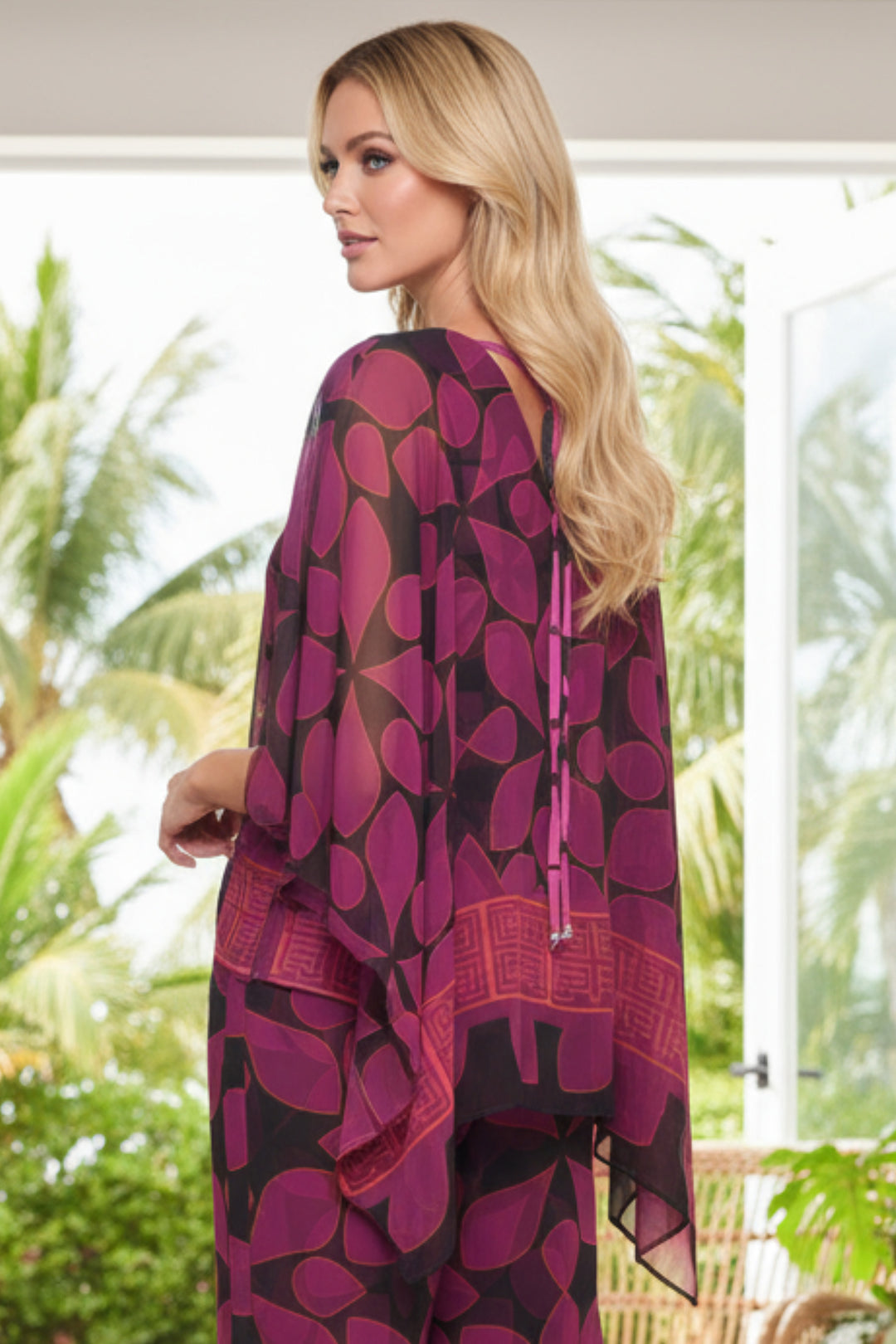 Liverpool Sheer Square Overlay Top | Julian Chang