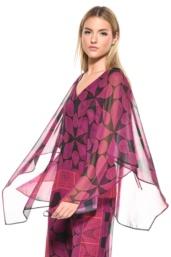 Liverpool Sheer Square Overlay Top | Julian Chang